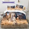 1 Stück Pferdebettwäsche Steppdecke Set Bettbezug Kissenbezug Heimdekoration Geburtstagsgeschenk (1 * Bettbezug + 15 * Kissenbezug, ohne Füllung)
