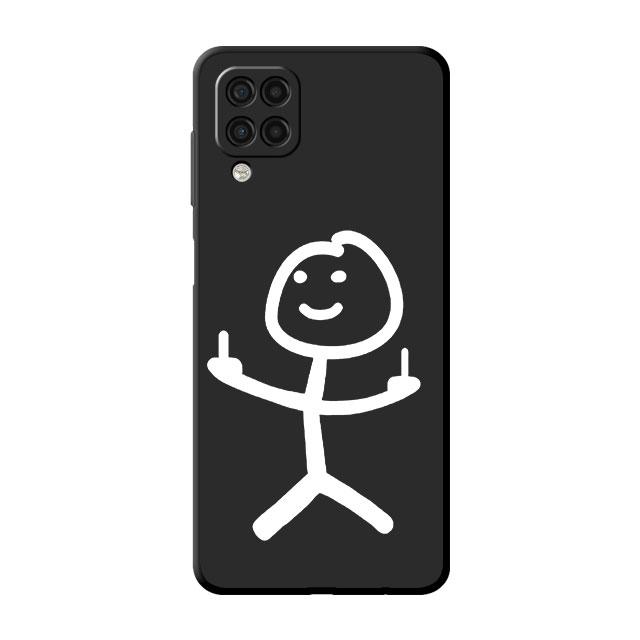 Cartoon Matchman Case For Samsung Galaxy A52 A53 A13 A12 A32 A33 A51 A21s A71 A23 A31 A22 5G Black Phone Shell