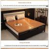 Double-Sided Foldable Bamboo Cool Mat with Ice Silk - Ideal for Children & Students' Dormitories - Free Shipping