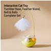 Tumbler Feather Cat Toy Interactive Self-Play Catnip Teaser for Indoor Kittens