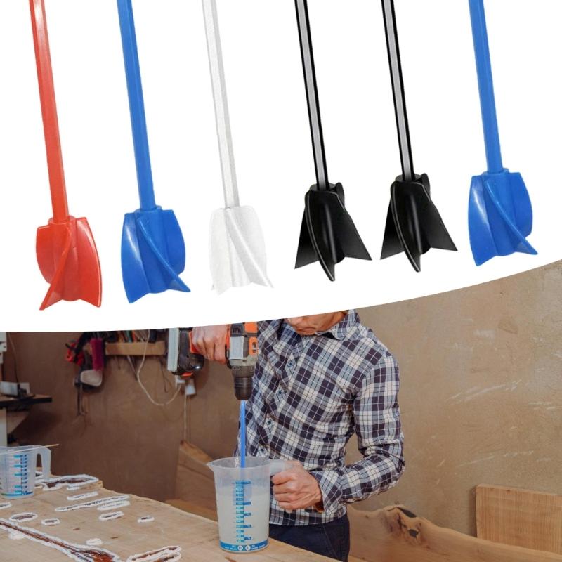 6Pcs Paint Mixer for Drill, Epoxy Resin Mixer Paddles Paint Mixer Drill Mixer Attachment Mixing Tool for Mixing Paint