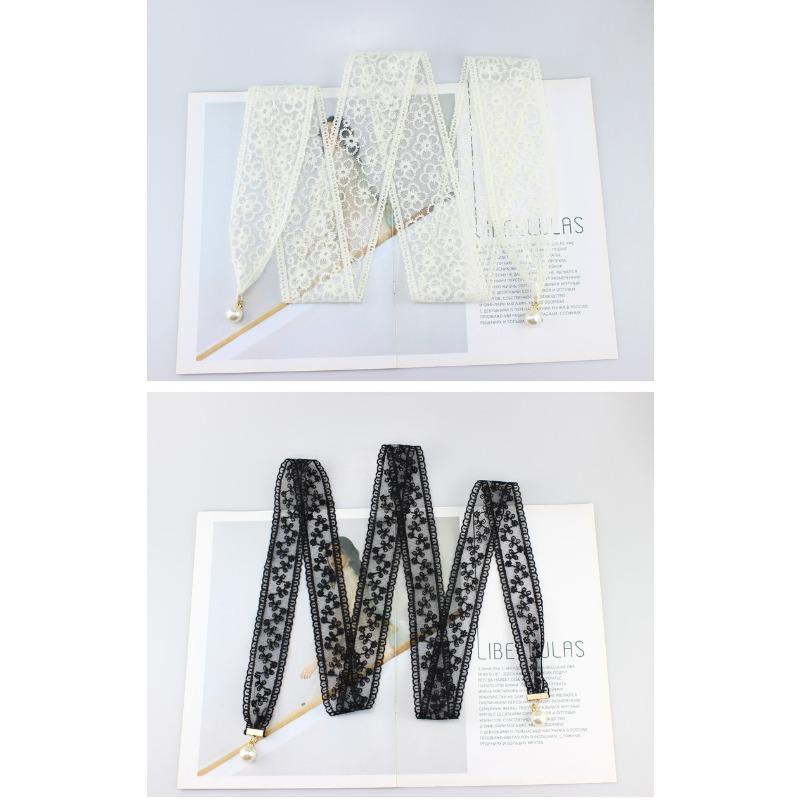 Lace belt women's dress embroidered lace fabric belt decorative waist chain