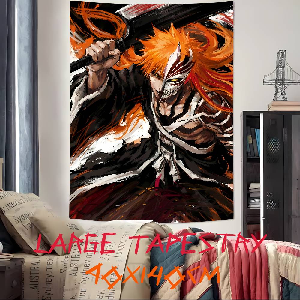 Fashion Cool Anime BBleachS Tapestry Decoration Bedroom Dormitory Background Cloth Holiday Home Party Living Room Club Tapestry