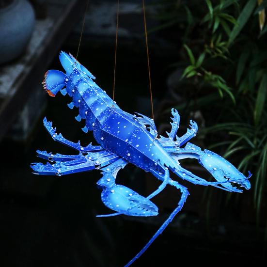 3D Hummer DIY Håndholdt Lanterne Håndlaget Kinesisk Tradisjonell Papirlanterne for Midt-Høstfestivalen Kinesisk Nyttår Dekorasjon