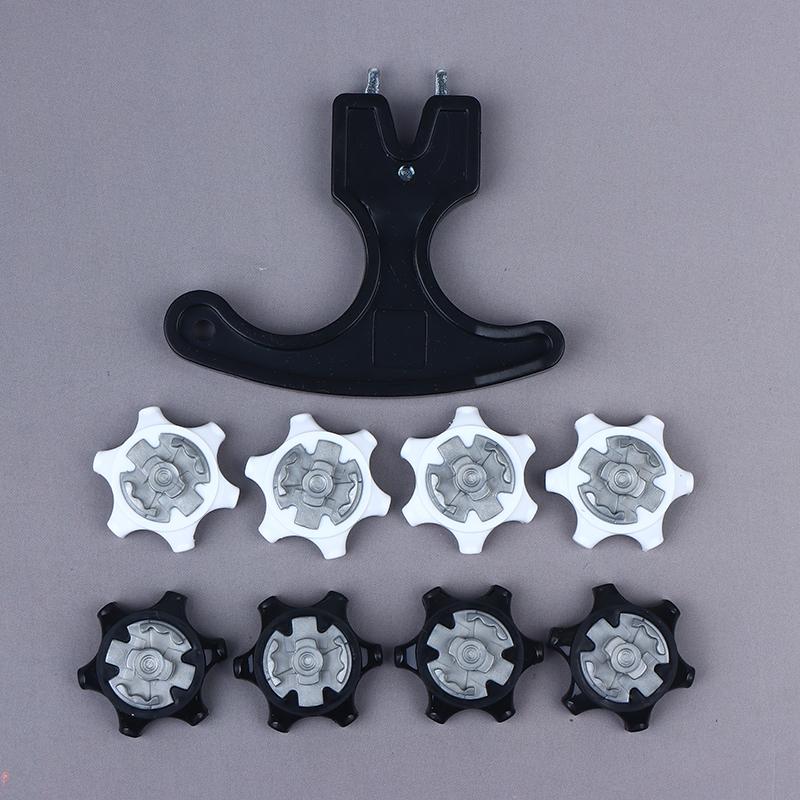 14 Golf Shoe Studs + 1 Wrench Quick-Twist Replacement Studs For Durable And Thin Golf Shoe Studs Golf Accessories
