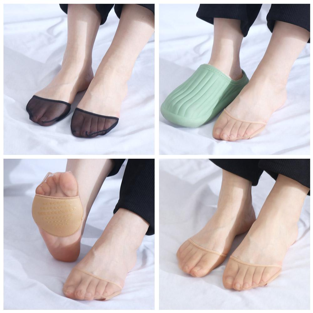 Comfortable Summer Girls Anti-Slip Women Hosiery Half Palm Socks Invisible Socks Forefoot Insoles