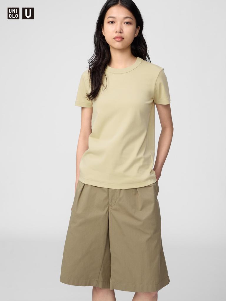 UNIQLO 483456 Women Crew Neck T-Shirt Short Sleeve Basic Casual Top Japan