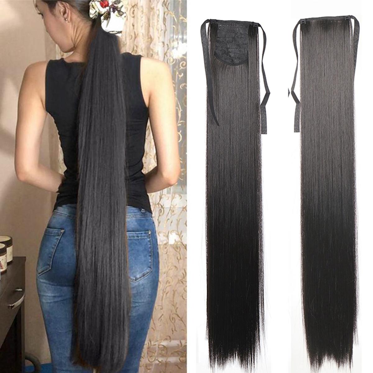 

Накладной хвост из длинных синтетических волос 45cm