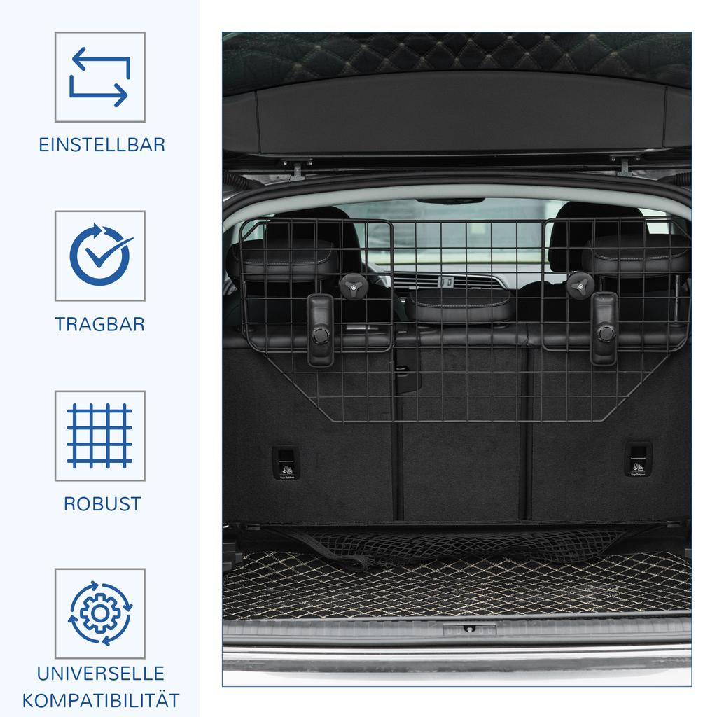 Dog Guard Car Universal Boot Guard 90-120 cm Adjustable Metal