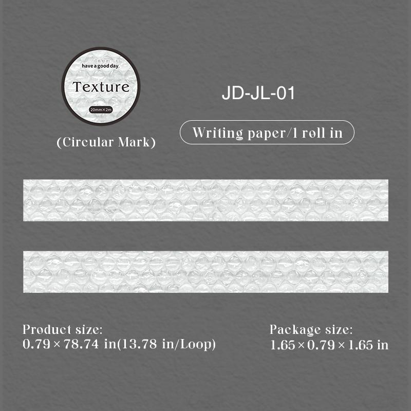 JIANWU Texture Series Vintage Pattern Landscape Material Collage Scrapbooking Tape Creative DIY Journal Stationery