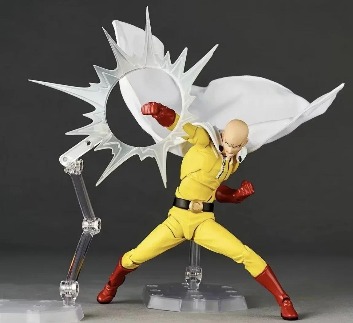 

Latest Hot One Punch Man Saitama Amazing Yamaguchi Revoltech Saitama In Stock Anime Action Collection Figures Model Playthings Gifts with box