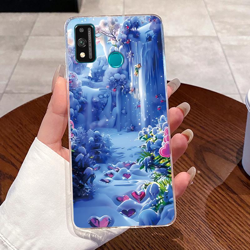 Jelly Casing For Honor 9X Lite 9XLite Capa Coque Clear Silicone Soft TPU Back Cover Cute Cat Rabbit Heart Protective Case Fundas