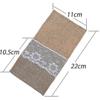 40pcs Covered Bag Burlap Lace Covered Pouch Covered Holder Vintage Christmas