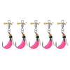 5Pcs Bionic Fishing Baits with Sharp Hook Compact Design Portable Rotatable Saltwater Freshwater Swimbaits Fly Fishing Lures