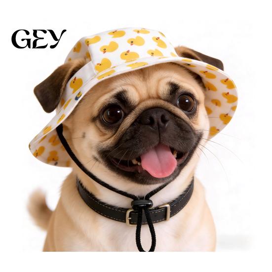 Breathable Dog Hat Sun with Ear Holes, Wide Brim Protection Hat, Adjustable Medium Drawstring for Small And Dogs Outdoor Walking Hiking