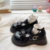 Fashion Ladies Mary Jane Shoes Japanese Retro British Student Uniform Round Toe Thick Sole High Heel Women's Cosplay Single Lolita Shoes