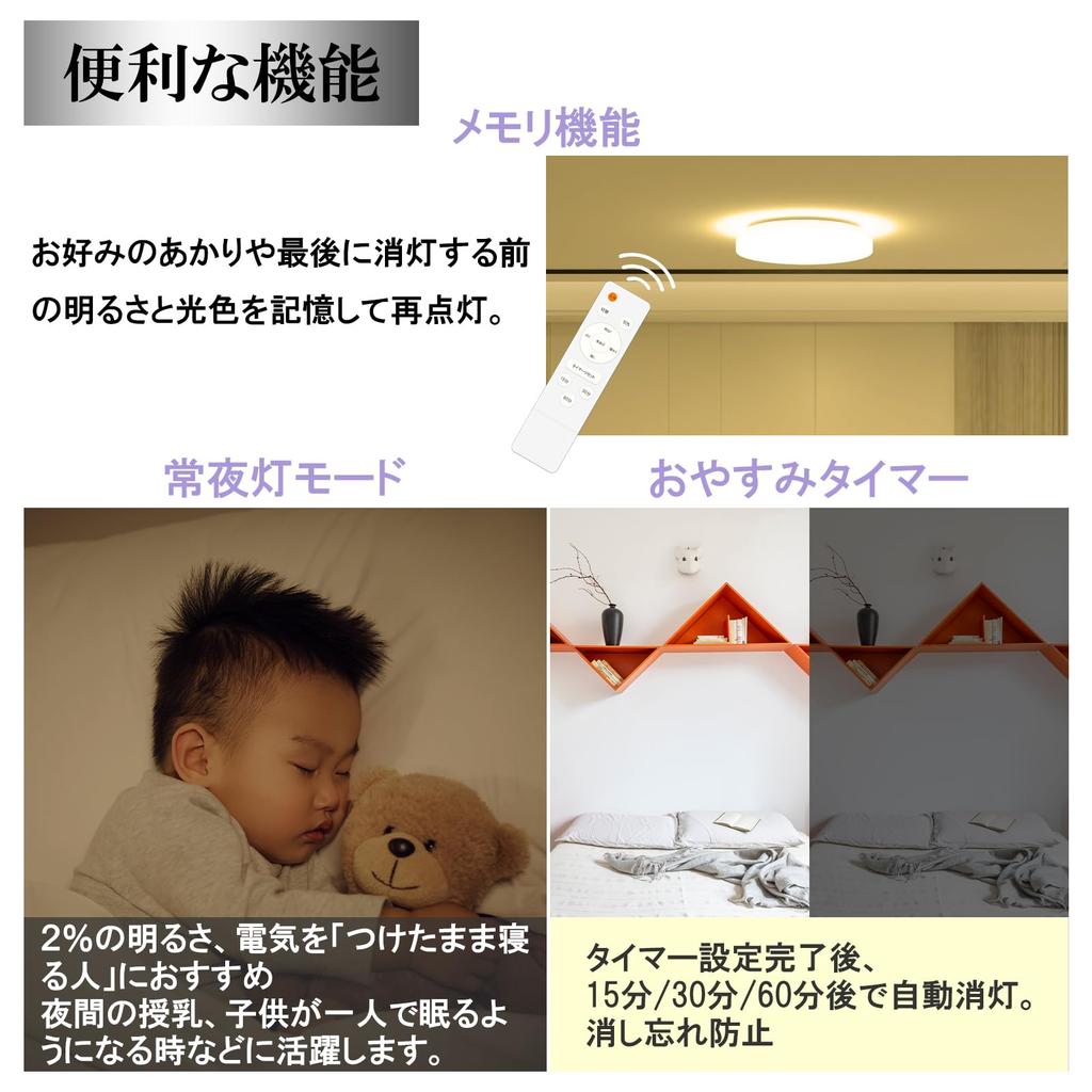 LUTW Pro Ceiling Light, 6-tatami Mat (approx. 12 Sq Ft), 36W, 3600lm, 10-level Dimming and Color Adjustment, LED Lighting Fixture, Memory Function,