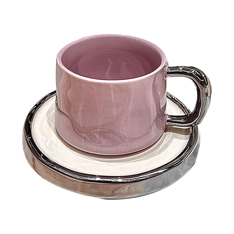 Kávový šálek z jemného porcelánu v evropském stylu 300 ml Odpolední čaj Dezertní čajový šálek Hrnek pro pár Dárek Kancelářský hrnek na vodu Domácí dekorace