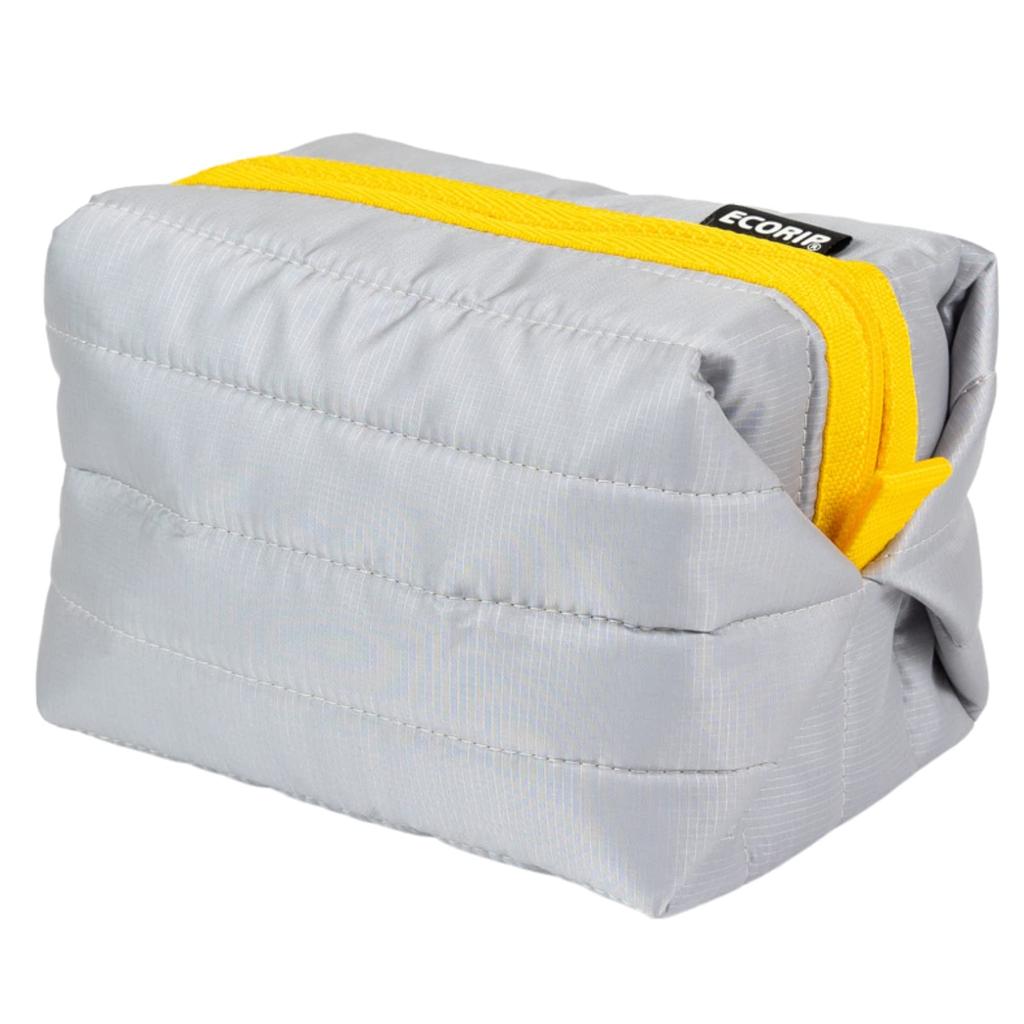 padou Ecorip Cooler Origami Pouch Made with Recycled Insulated Cooler Keeps Food Cold and Made in Japan (Gray) - Water-repellent, Lightweight,