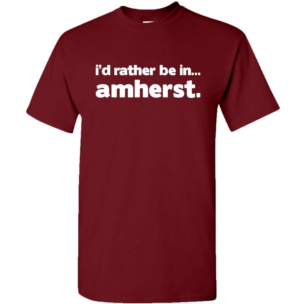 Ich wäre lieber in Amherst - Sport-T-Shirt mit Heimatstolz - Granatrot