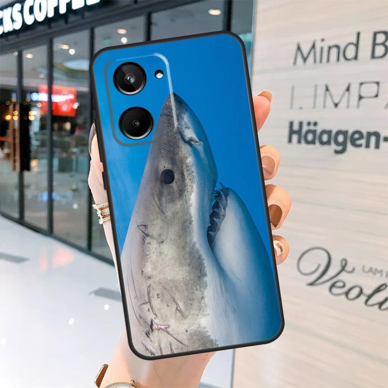 Ocean Shark Tooth Fish Case For Realme 15 13 12 10 11 14 Pro Plus GT6 GT7 C15 C35 C53 C55 C61 C63 C65 C67 C71 C75