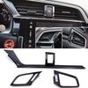 3Pcs Carbon Fiber Car Dashboard AC Air Vent Outlet Cover Trim Frame for Honda Civic Sedan 2016 2017 2018 2019 2020 2021
