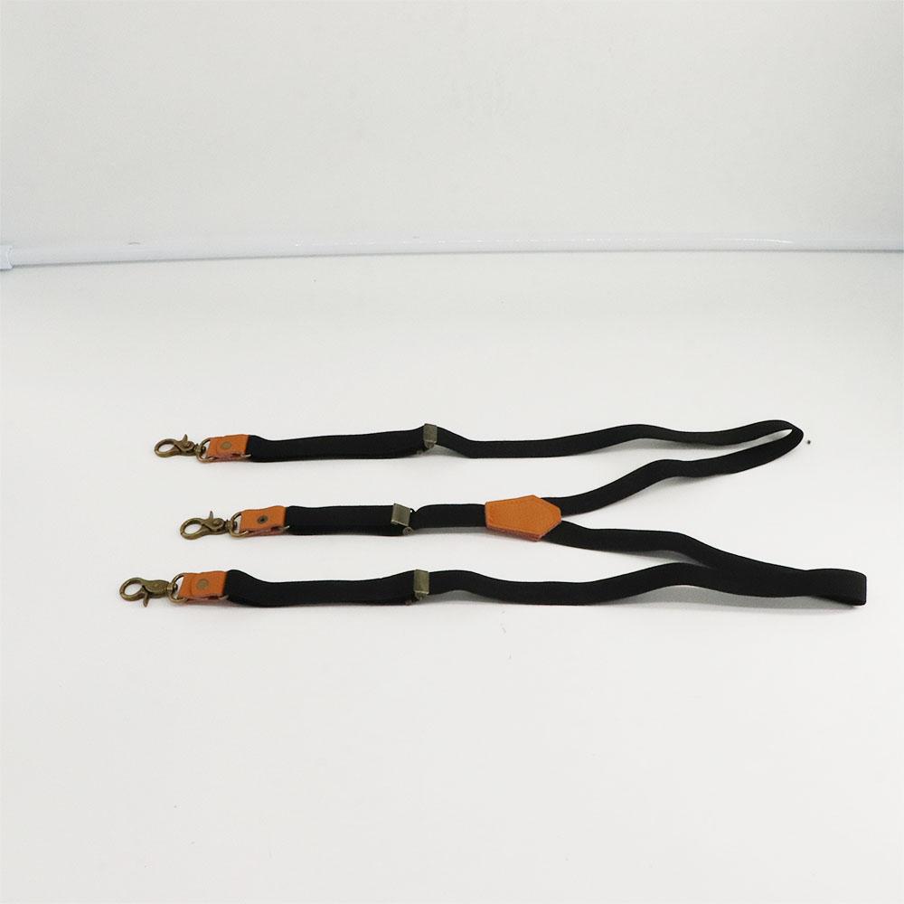For Men Solid Color Strap Clip Suspenders Clips Hanging Pants Clip Adjustable Braces Tie Suspenders