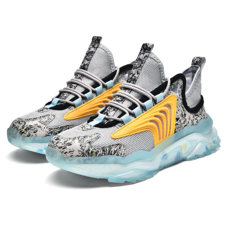 Men's shoes summer new national coconut shoes fashion personality dad shoes breathable color sneakers