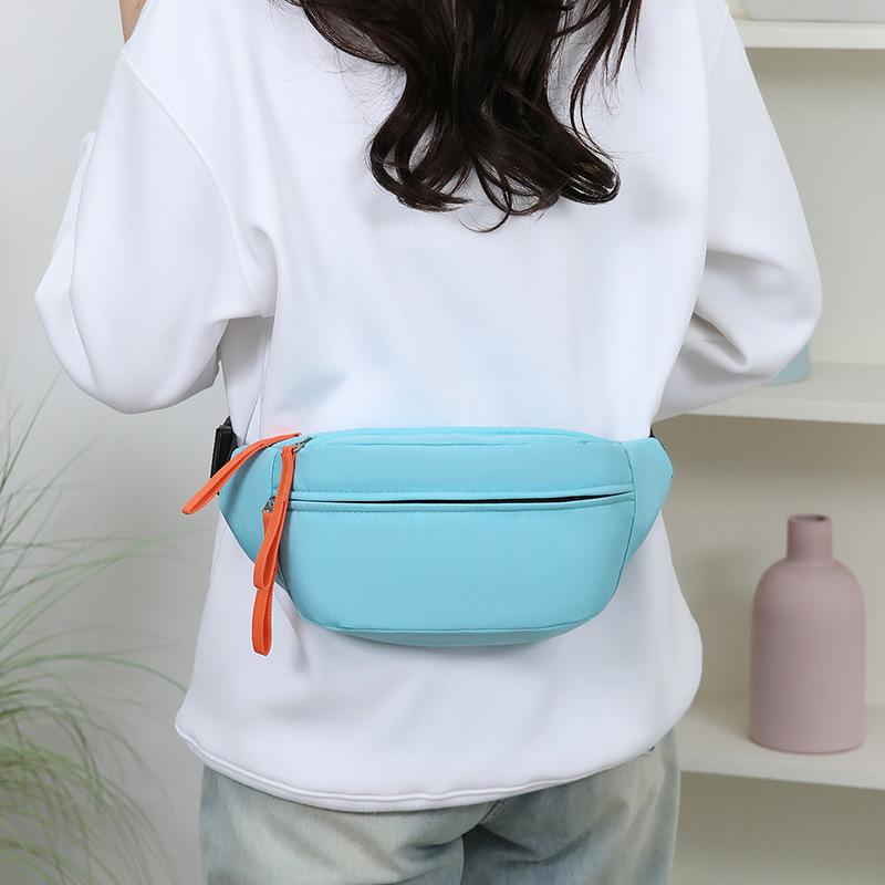 Women's Korean Style Fashion Crossbody Bag – Large Capacity, Trendy Single Shoulder Chest Bag for Outdoor Sports or Student Use.