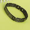 Scripture Stainless Steel Bracelet for Men Black