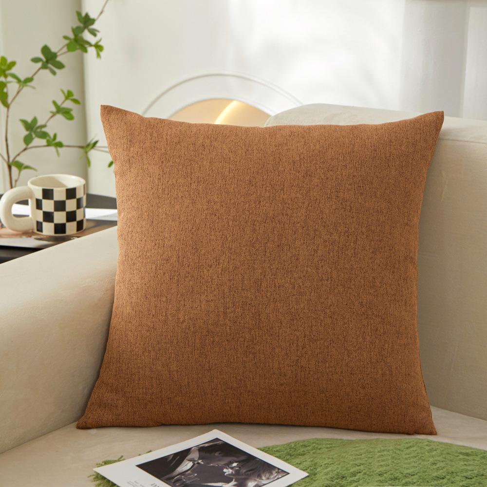 Polyester Disposable Waterproof Cloth Sofa Back Large Cushion Square Solid Color Pillow Case