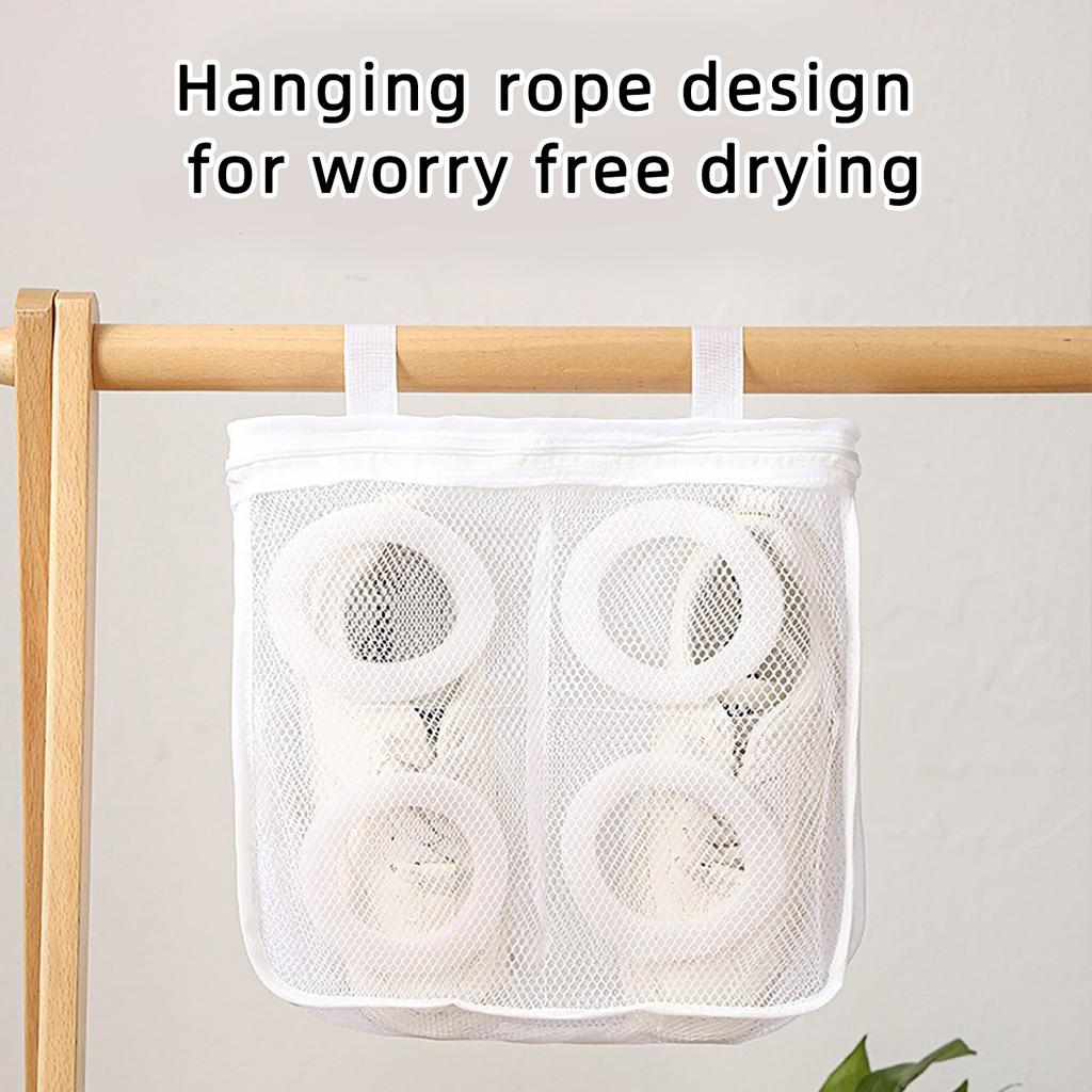 Washing Machine Shoes Laundry Bag Mesh Clothes Washing Bag Travel Storage Bags Anti-deformation Protective Shoes Organizer