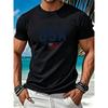 Men's Loose-Fit Crew Neck T-Shirt Suitable for Summer
