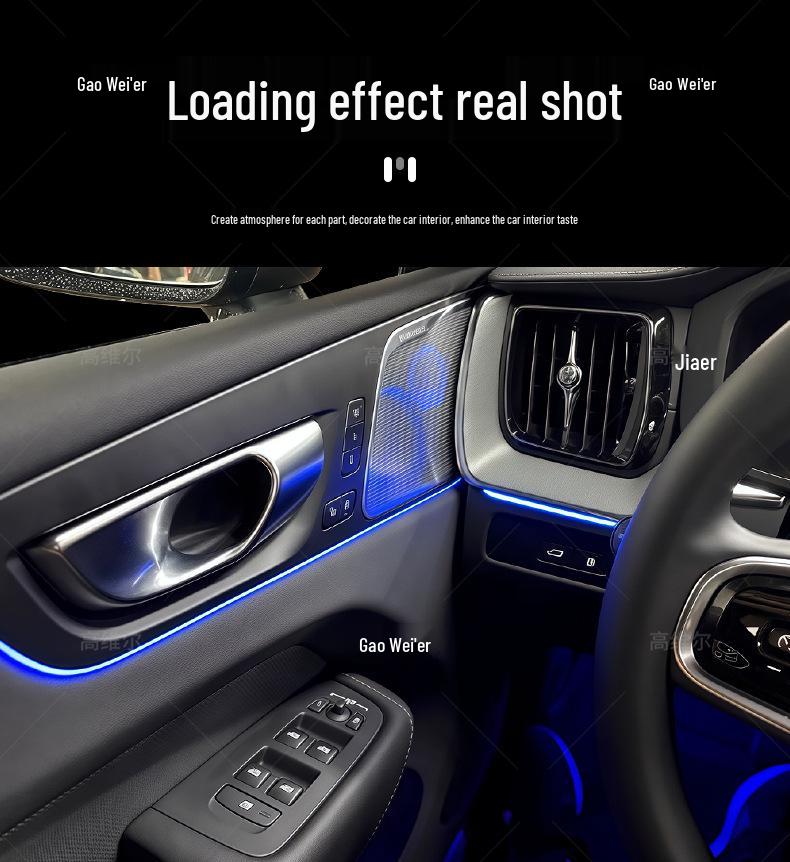 Volvo XC60/S60 Ambient Interior Lights: Dynamic Flow Car Door Trim Replacement