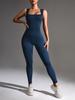 European & American Peach Lift Bodysuit Women's High-Intensity Dance Fitness Nude-Feel Yoga Jumpsuit
