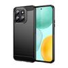 For Honor X6c 4G Case with Screen Film WANLONFENG LS Series Big Lens Hole Brushed Texture TPU Phone Cover