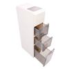 Slim Plastic Storage Cabinet Drawer Style Multifunctional Storage Box with Wheels for Rice Food 4