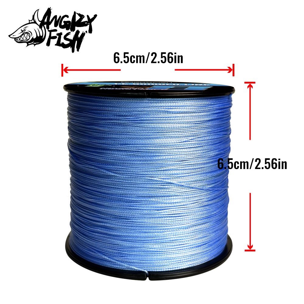 8-Strand PE Fishing Line, 300m - High-Strength, Colorfast, Wear & Bite Resistant, Horse Color Woven Line for Lure Fishing.