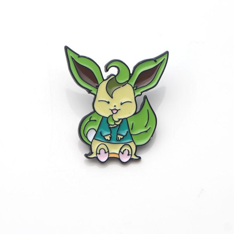 Anime Games Sylveon Pikachu Enamel Pins Collect Kawaii  Spirit Metal Cartoon Brooch Backpack Hat Bag Collar Lapel Badges