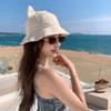 Cotton Fisherman Hat Cute Ear Sun Hat Fashion Cat Ears Hat  Women