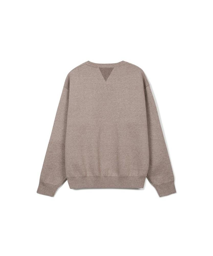 NOTIG Double-Weave Round Knit Brown_Oka3Swrl101W1