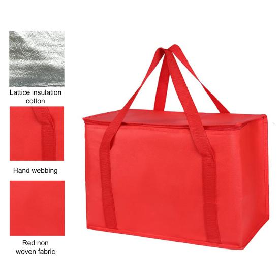Borsa da Picnic Grande Isotermica con Cerniera Borsa Termica per Pranzo Riutilizzabile Porta Spesa Borsa Frigo per Bevande per Campeggio Picnic Viaggi