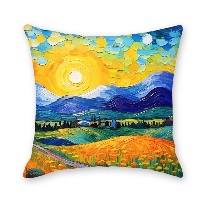 Neue Abstrakte Sternenhimmel Zuhause Sofa Lendenkissenbezug Bettseite Sofa Imitation Superweicher Lendenkissenbezug