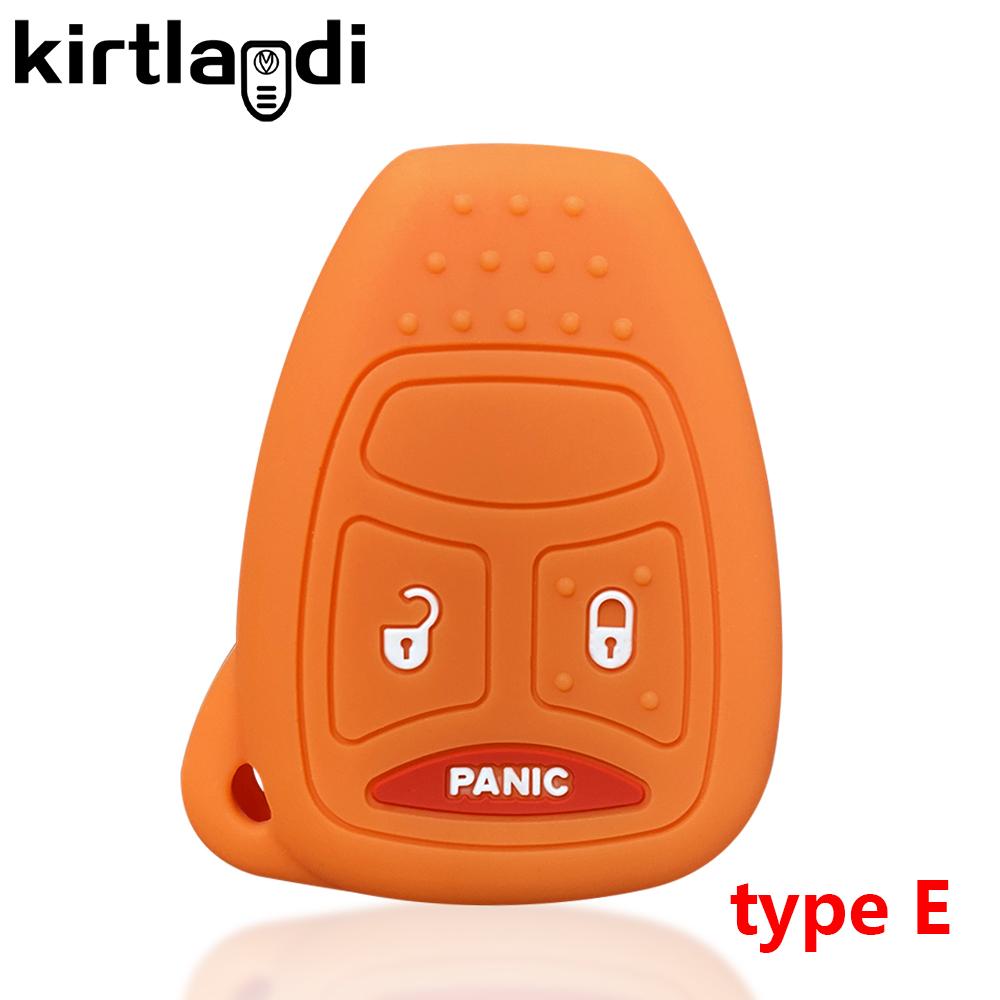 Etui na klucze silikonowe do Chrysler Voyager Pacifica 300c PT Cruiser Dodge Caliber Avenger Jeep Grand Cherokee Compass Patriot