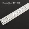 3D ABS Adhesive Black Chrome  CLA45 Emblem Letters CLA45 W117 Car Trunk Badge Decal For Mercedes CLA45 AMG C117 Accessories