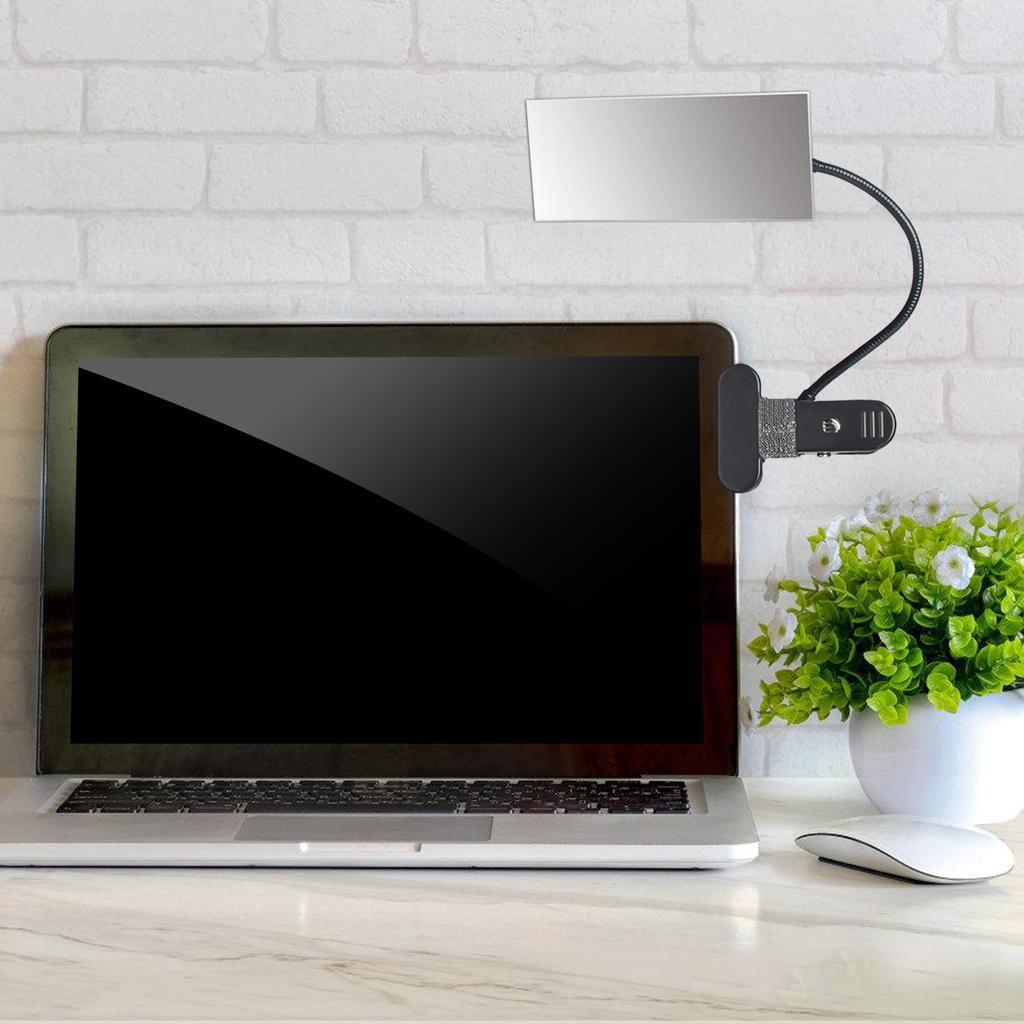 Oglindă de Securitate Ajustabilă Flexibilă cu Clip On Design Rectangular/Rotund Convex pentru Monitorizare Vedere Spate Birou sau Cabină