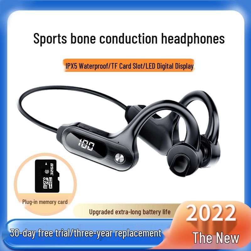 Universal Waterproof Bone Conduction Bluetooth Earphones: Over-Ear, Painless, Sweatproof, for Business and Running