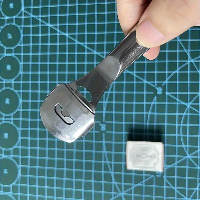 Premium Metal Faux Leather Thinner Blades - Precision Carving, Trimming & Scraping for DIY Faux Leather Crafting, Durable Hand Tool Accessories