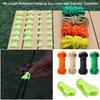 4mm/6mm Outdoor Tent Guyline Ropes with Adjuster Tensioner Camping Accessories Reflective Camping Guy Lines 4M Length