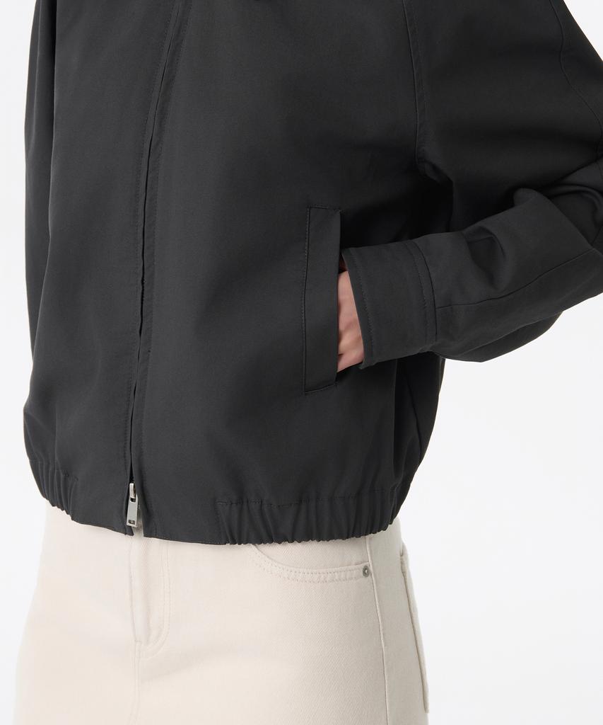 Musinsa Standard Woman Women'S Cotton Blouson Jacket [Dark Grey]